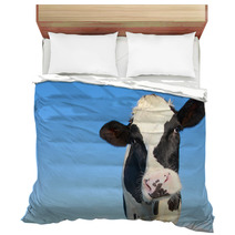 Holstein Cow Against Blue Sky Bedding 46451167