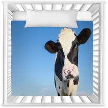Holstein Cow Against Blue Sky Nursery Decor 46451167