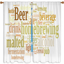 Homebrewing Beer. Window Curtains 83342013