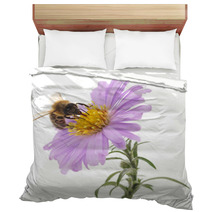 Honeybee And Blue Flower Bedding 72323454