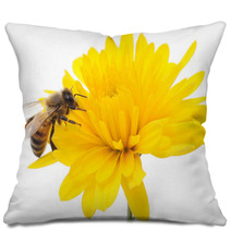 Honeybee And Yellow Flower Pillows 62311390