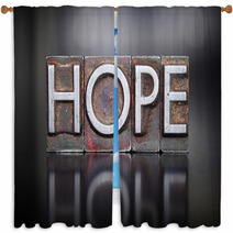 Hope Letterpress Window Curtains 67102201