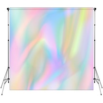 Horizontal Abstract Pastel Holographic Texture Design For Pattern And Background Backdrops 242875977