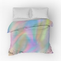 Horizontal Abstract Pastel Holographic Texture Design For Pattern And Background Bedding 242875977