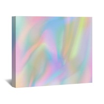 Horizontal Abstract Pastel Holographic Texture Design For Pattern And Background Wall Art 242875977