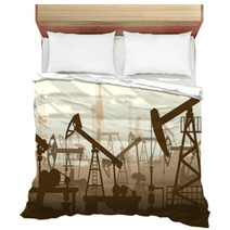 Horizontal Illustration With Units For Oil Industry. Bedding 64472106