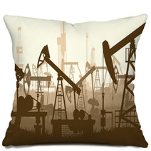 Horizontal Illustration With Units For Oil Industry. Pillows 64472106