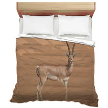 Horned Antilope In Samburu Game Park Bedding 87641503