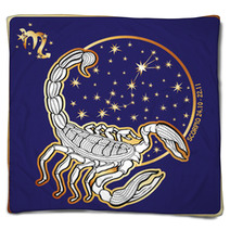 Horoscope.Scorpio Zodiac Sign Blankets 71188713