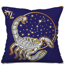 Horoscope.Scorpio Zodiac Sign Pillows 71188713