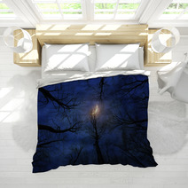 Horror Forest With Moon At Night Bedding 133640480