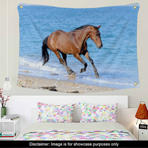 Horse In The Water Wall Art 52069302