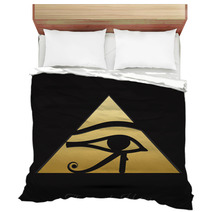 Horus Eye Vector Art Bedding 107216987