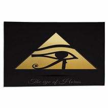 Horus Eye Vector Art Rugs 107216987