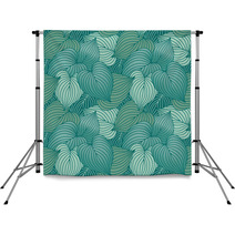 Hosta Leaf Pattern_Blue Backdrops 24877534