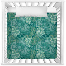 Hosta Leaf Pattern_Blue Nursery Decor 24877534