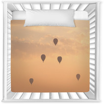 Hot Air Balloon With Dramatic Sky In Morning Nursery Decor 162462553