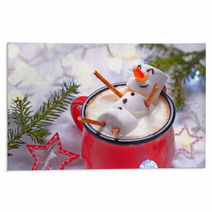 Hot Chocolate With Melted Snowman Rugs 96007198