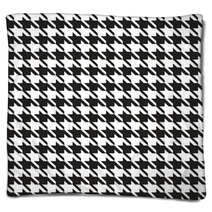 Houndstooth Seamless Pattern Blankets 59603884