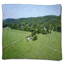 Houses In The Country Side Blankets 222177527