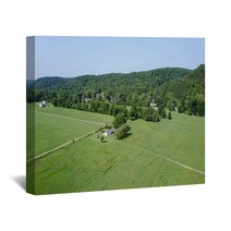 Houses In The Country Side Wall Art 222177527