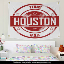 Houston Stamp Wall Art 69155624