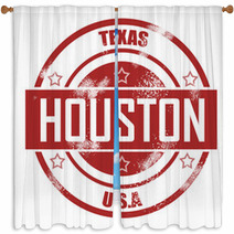 Houston Stamp Window Curtains 69155624