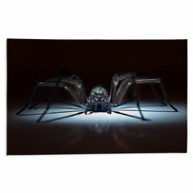 Huge Spider In Ambush Rugs 64918636