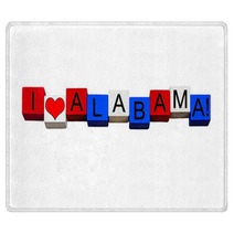 I Love Alabama Sign For America Us States Travel Isolated Rugs 117909946