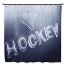 I Love Hockey Bath Decor 39767960