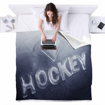 I Love Hockey Blankets 39767960