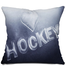 I Love Hockey Pillows 39767960