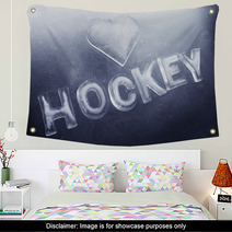 I Love Hockey Wall Art 39767960