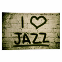 I Love Jazz Concept Rugs 68718625