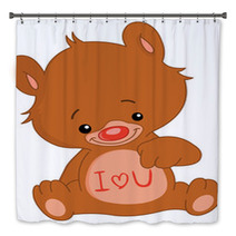 I Love U Teddy Bear Bath Decor 19138338