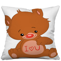 I Love U Teddy Bear Pillows 19138338