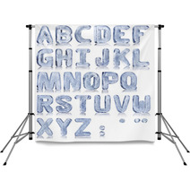 Ice Alphabet Backdrops 58386261