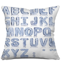 Ice Alphabet Pillows 58386261