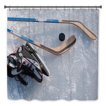 Ice Hockey Bath Decor 101122296