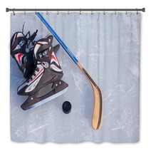 Ice Hockey Bath Decor 101465238