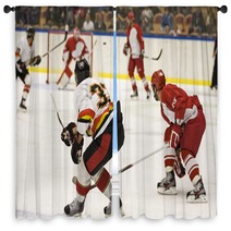 Ice Hockey Game Window Curtains 37633069