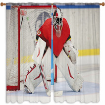 Ice Hockey Goalie Window Curtains 44635249