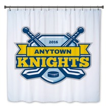 Ice Hockey Knights Team Logo Bath Decor 99869944