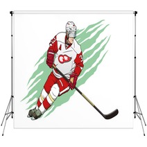 Ice Hockey Player Backdrops 91919220
