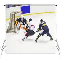 Ice Hockey Player During A Game Backdrops 139592023
