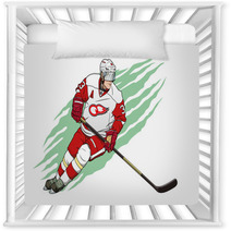 Ice Hockey Player Nursery Decor 91919220