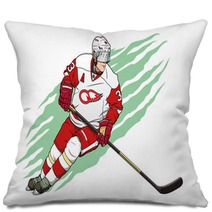 Ice Hockey Player Pillows 91919220
