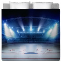 Ice Hockey Stadium 3d Rendering Bedding 141040968