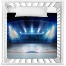 Ice Hockey Stadium 3d Rendering Nursery Decor 141040968