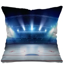 Ice Hockey Stadium 3d Rendering Pillows 141040968